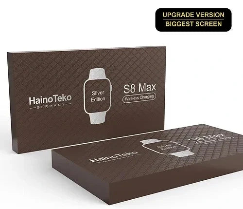 Haino Teko Smart Watch For Men Boys S8 Max Silver Edition