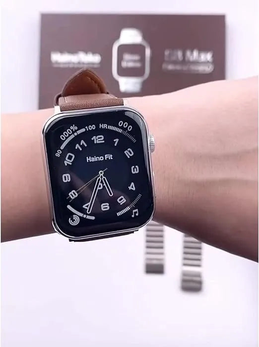 Haino Teko Smart Watch For Men Boys S8 Max Silver Edition