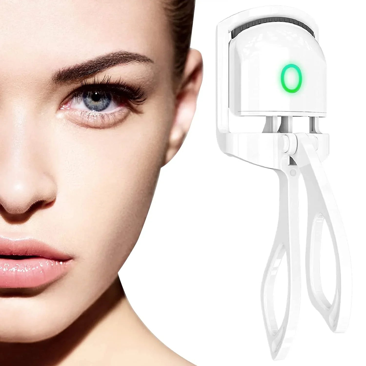 Electric Eyelash Curler, Quick Heated Eyelashes Curler, Rechargeable Long Lasting
