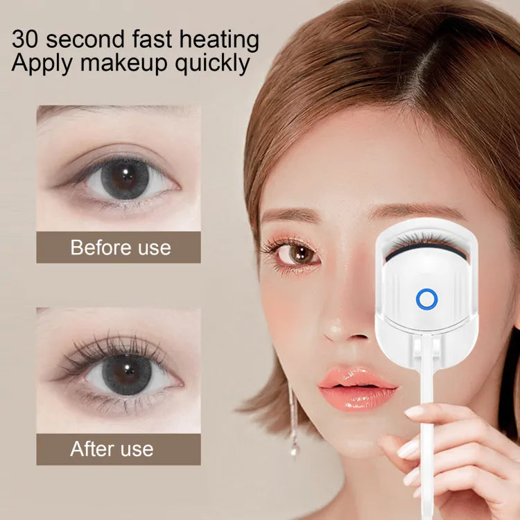 Electric Eyelash Curler, Quick Heated Eyelashes Curler, Rechargeable Long Lasting